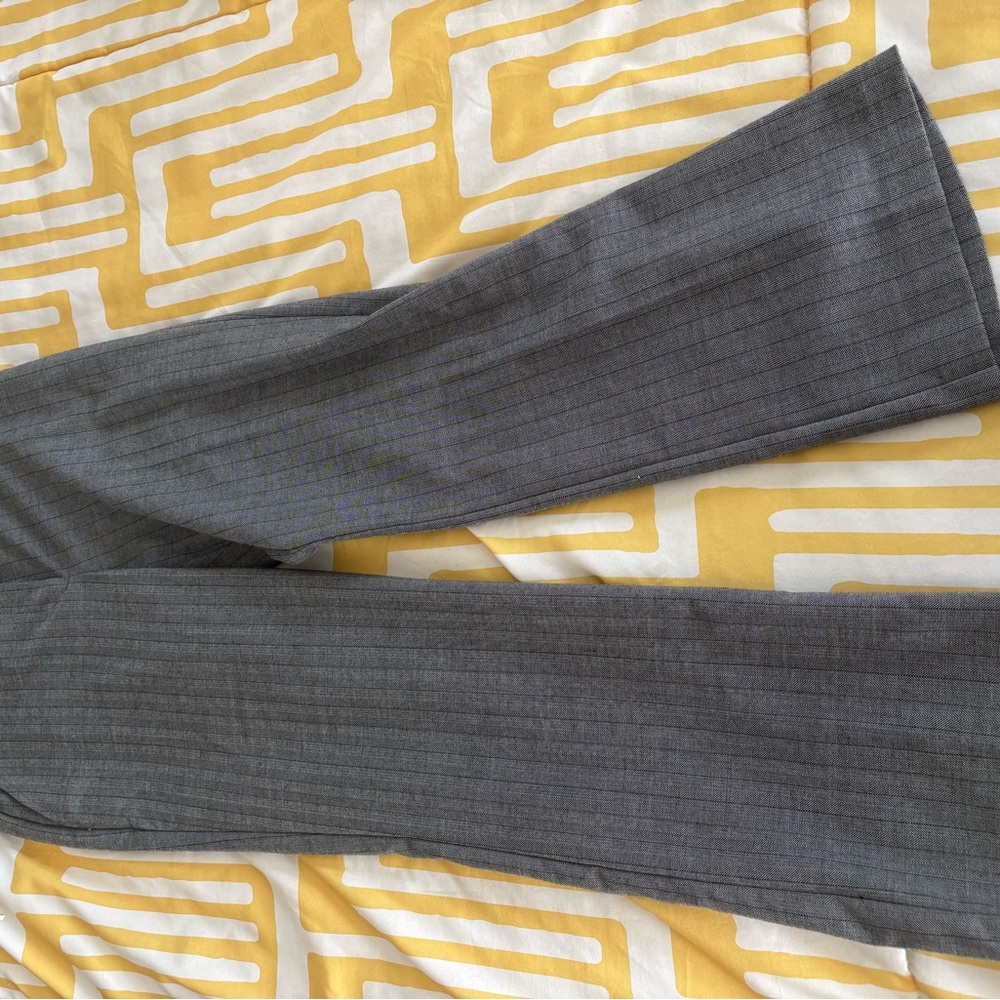 Van Heusen Gray Pinstriped Trousers